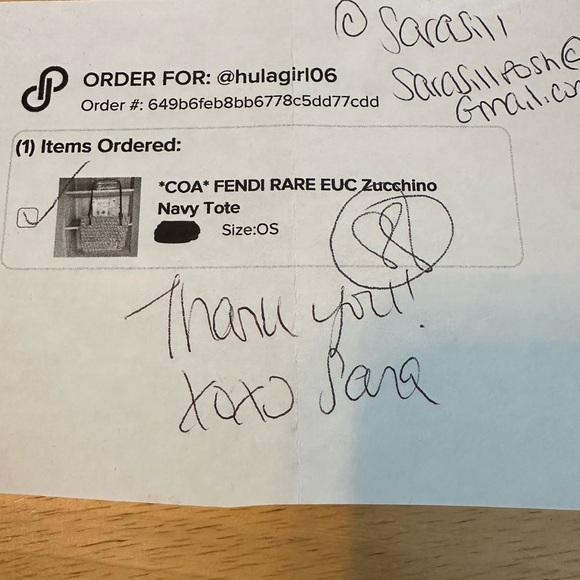 Fendi Zucchino mini tote in navy - Picture 7 of 7